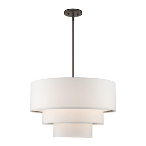 Carrington - 4 Light Pendant In Mid-Century Modern Style-22.5 Inches Tall and 23 Inches Wide