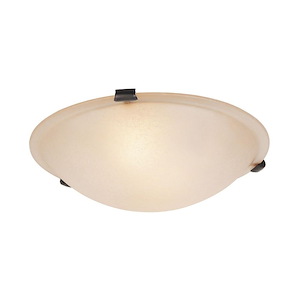 Oasis - 3 Light Flush Mount in Contemporary Style - 16 Inches wide by 4.75 Inches high