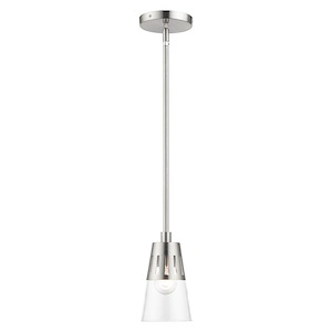 Bennington - 1 Light Mini Pendant In Modern Style-17 Inches Tall and 5.13 Inches Wide - 1305731
