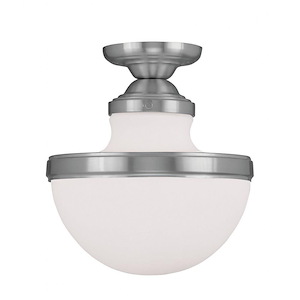Oldwick - 1 Light Flush Mount in New Traditional Style - 10.25 Inches wide by 11.25 Inches high