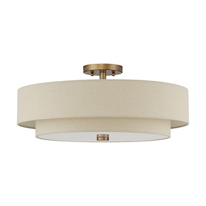 Bellingham - 5 Light Extra Large Semi-Flush Mount-9.5 Inch Tall and 22 Inch Wide - 1391806