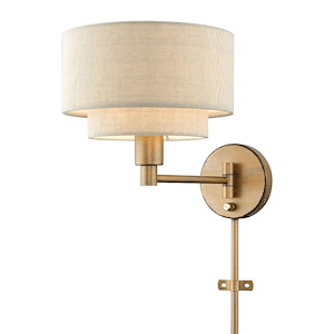 Bellingham - 1 Light Swing Arm Wall Mount In Mid-Century Modern Style-11 Inches Tall and 10 Inches Wide - 1292098