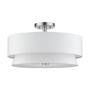 Fontana - 4 Light Semi-Flush Mount-10.25 Inches Tall and 18 Inches Wide - 1337587
