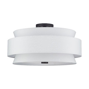 Fontana - 5 Light Semi-Flush Mount-11.5 Inches Tall and 21 Inches Wide - 1337588