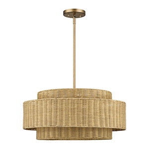 Weavington - 5 Light Pendant-16.5 Inch Tall and 23 Inch Wide - 1391813