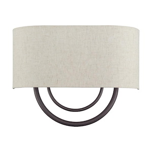 Stratton - 2 Light ADA Wall Sconce-11.5 Inches Tall and 15 Inches Wide