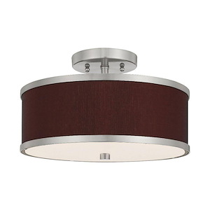 Park Ridge - 2 Light Semi-Flush Mount in Traditional Style - 13 Inches wide by 8 Inches high
