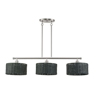 Weavington - 3 Light Extra Large Linear Chandelier-19.5 Inch Tall and 12 Inch Wide - 1391837