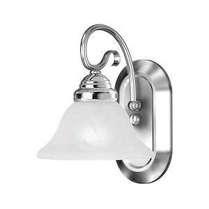 Home Basics - 1 Light Flush Mount in Farmhouse Style - 7.75 Inches wide by 6.25 Inches high - 1029785