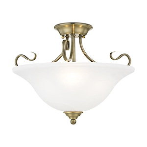 Coronado - 3 Light Semi-Flush Mount in Traditional Style - 19 Inches wide by 13 Inches high - 1220073