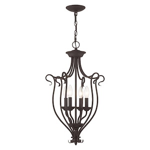Coronado - 4 Light Foyer Chandelier in Traditional Style - 15 Inches wide by 26.75 Inches high - 444071