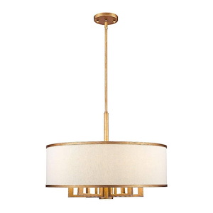 Park Ridge - 7 Light Chandelier in New Traditional Style - 24 Inches wide by 20.25 Inches high
