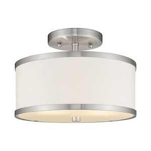 Park Ridge - 2 Light Semi-Flush Mount in New Traditional Style - 11 Inches wide by 8 Inches high - 540084