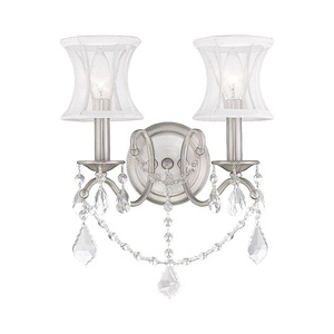 Newcastle - 2 Light Wall Sconce in Glam Style - 12 Inches wide by 16 Inches high - 415401