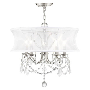 Newcastle - 5 Light Chandelier in Glam Style - 20 Inches wide by 18.5 Inches high - 1029790