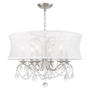 Newcastle - 6 Light Chandelier in Glam Style - 24 Inches wide by 20.5 Inches high
