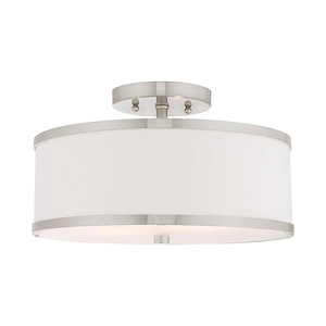 Park Ridge - 2 Light Semi-Flush Mount in New Traditional Style - 13 Inches wide by 8 Inches high - 415370
