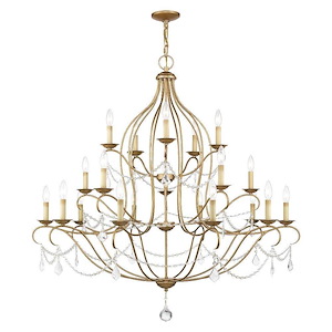 Chesterfield - 20 Light Chandelier in French Country Style - 46 Inches wide by 45.5 Inches high