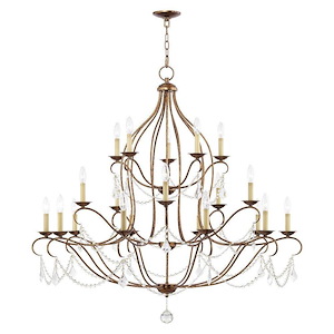 Chesterfield - 20 Light Chandelier in French Country Style - 46 Inches wide by 45.5 Inches high - 1029801