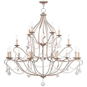 Chesterfield - 8 Light Island/Chandelier in French Country Style - 18 Inches wide by 24 Inches high