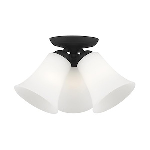 Ridgedale - 3 Light Flush Mount in Traditional Style - 13 Inches wide by 8 Inches high - 374976