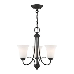 Ridgedale - 3 Light Convertible Mini Chandelier in Traditional Style - 18 Inches wide by 17.5 Inches high - 374958