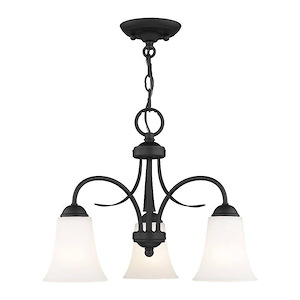Ridgedale - 3 Light Convertible Dinette Chandelier in Traditional Style - 18 Inches wide by 14.5 Inches high