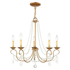 Pennington - 5 Light Chandelier in Traditional Style - 25 Inches wide by 23 Inches high