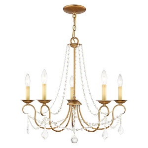 Pennington - 5 Light Chandelier in Traditional Style - 25 Inches wide by 23 Inches high