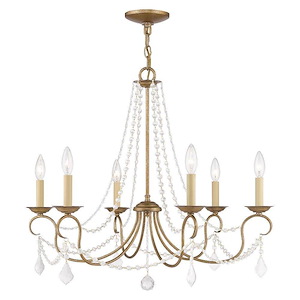 Pennington - 6 Light Chandelier in Traditional Style - 28 Inches wide by 24 Inches high