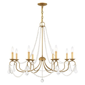Pennington - 8 Light Chandelier in Traditional Style - 34 Inches wide by 28 Inches high