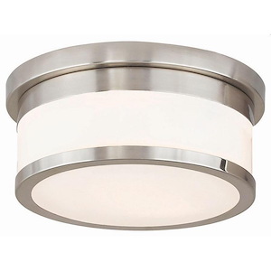 Stafford - 2 Light Flush Mount in Modern Style - 10 Inches wide by 4.25 Inches high