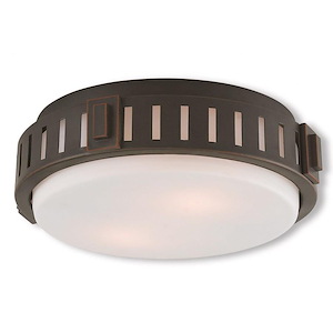 Stafford - 2 Light Flush Mount in Modern Style - 10 Inches wide by 4.25 Inches high - 444063