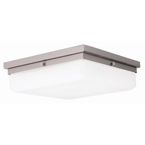 Allure - 21W 2 LED Flush Mount - 13 Inches wide by 4 Inches high