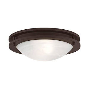 Ariel - 2 Light Flush Mount in Contemporary Style - 11 Inches wide by 3.5 Inches high