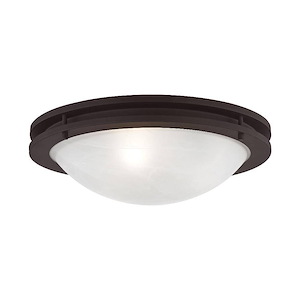 Ariel - 3 Light Flush Mount in Contemporary Style - 17 Inches wide by 5 Inches high - 1029810