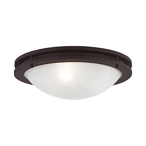 Ariel - 3 Light Flush Mount in Contemporary Style - 17 Inches wide by 5 Inches high - 1029810