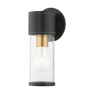 Atlantic - 1 Light Small Outdoor ADA Wall Lantern In Contemporary Style-10 Inches Tall and 4.5 Inches Wide - 1305734