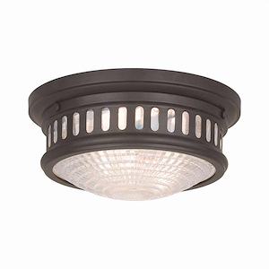 Berwick - 2 Light Flush Mount in Coastal Style - 11 Inches wide by 5 Inches high