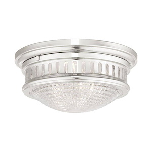 Berwick - 2 Light Flush Mount in Coastal Style - 13 Inches wide by 5.75 Inches high