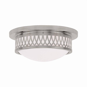 Westfield - 2 Light Flush Mount in Contemporary Style - 13 Inches wide by 5.5 Inches high