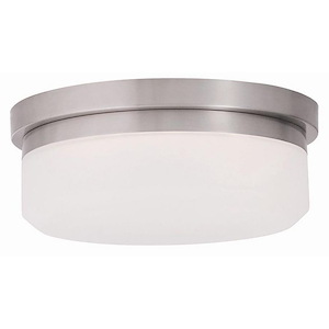 Isis - 13W 2 LED Flush Mount - 11 Inches wide by 4.25 Inches high - 444044