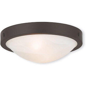 Isis - 18W 2 LED Flush Mount - 13 Inches wide by 4.25 Inches high - 444043