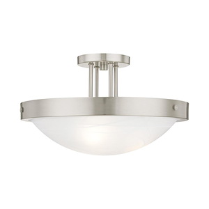 New Brighton - 3 Light Semi-Flush Mount in Contemporary Style - 16.5 Inches wide by 10 Inches high - 476944