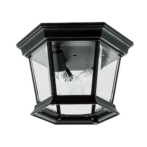 Hamilton - 3 Light Outdoor Flush Mount in Traditional Style - 11 Inches wide by 7 Inches high - 1220211