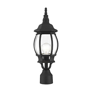 Frontec - 1 Light Outdoor Post Top Lantern in Style - 7 Inches wide by 19.5 Inches high