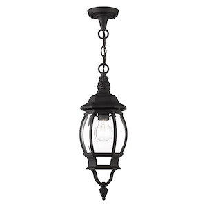 Frontec - 1 Light Outdoor Pendant Lantern in French Country Style - 6.75 Inches wide by 17.5 Inches high - 1012058