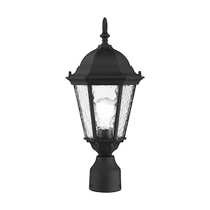 Hamilton - 1 Light Outdoor Post Top Lantern in Traditional Style - 8 Inches wide by 18 Inches high - 476936