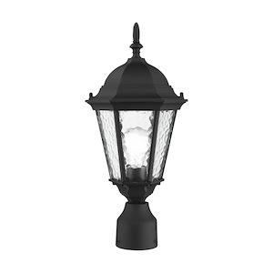 Hamilton - 1 Light Outdoor Post Top Lantern in Traditional Style - 8 Inches wide by 18 Inches high