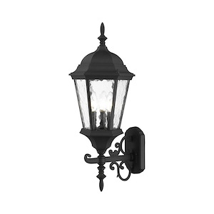 Hamilton - 3 Light Outdoor Wall Lantern in Traditional Style - 9.5 Inches wide by 23.5 Inches high